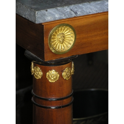 Empire console table, in mahogany and black wood. at  Moinat SA  - Antiques and home décor