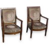 A pair of Empire-style armchairs, in mahogany. From  Moinat SA  - Antiques and home décor