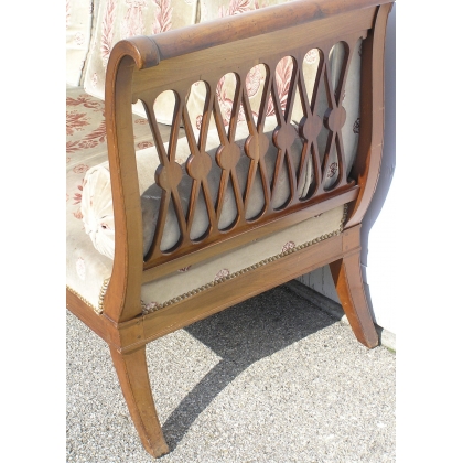 Empire-style daybed, in mahogany. France. Available from  Moinat SA  - Antiques and home décor