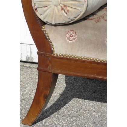 Empire-style daybed, in mahogany. France. Available from  Moinat SA  - Antiques and home décor