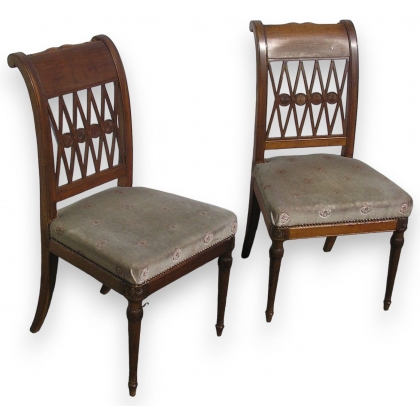 Paire de chaises Directoire,
