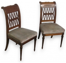 Paire de chaises Directoire,