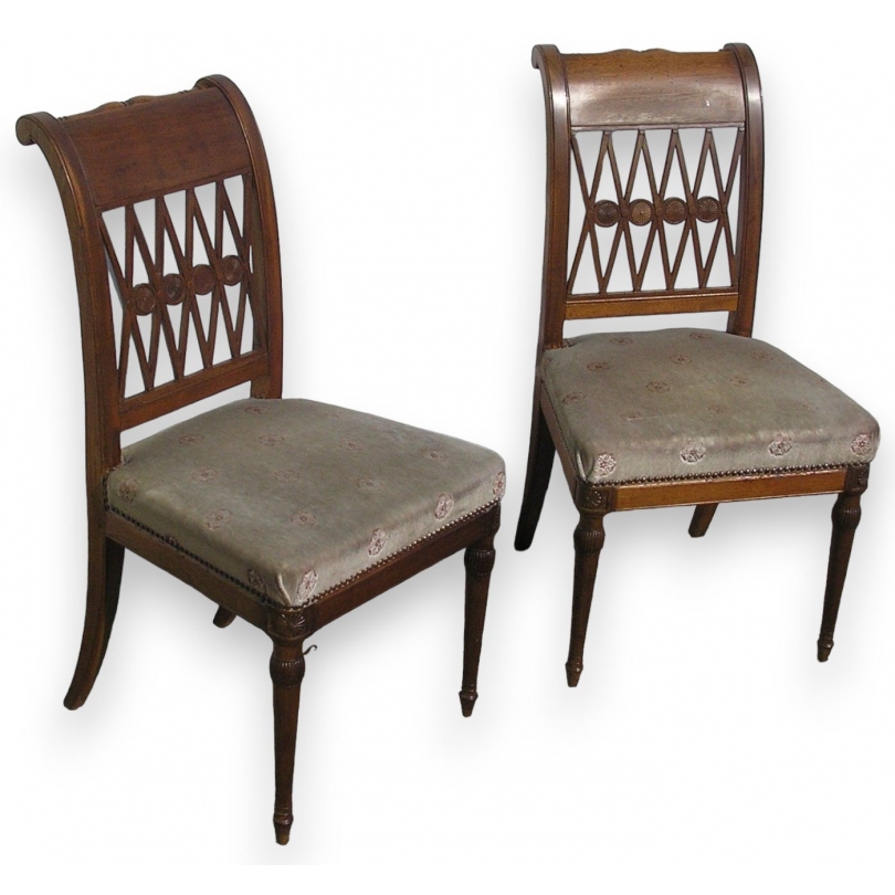 Paire de chaises Directoire,