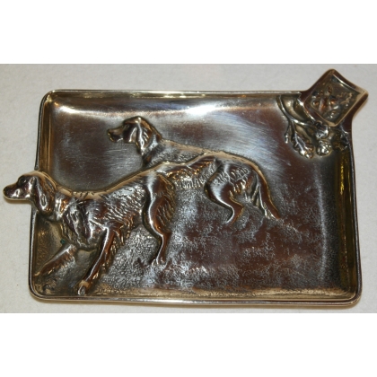 Polished brass ashtray ‘Dogs’ by Moinat SA – Antiques and decorative items