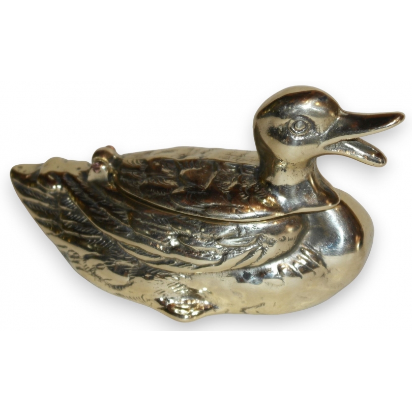Cendrier de poche, boite en forme de canard
