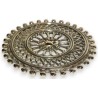Round polished brass trivet from  Moinat SA  - Antiques and home décor
