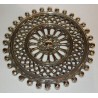 Round polished brass trivet from  Moinat SA  - Antiques and home décor