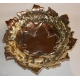 Bol rond "Feuille d'érable" en laiton