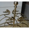 "Swans" newspaper rack in polished brass at  Moinat SA  - Antiques and home décor