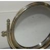 Round brass table mirror with a  Moinat SA  - Antiques and home décor