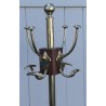 Polished brass coat rack, 4 arms, from Moinat SA – Antiques and home décor