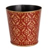 Small round plant pot made of painted sheet metal by Moinat SA – Antiques and home décor
