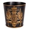 Small round plant pot made of painted sheet metal by Moinat SA – Antiques and home décor