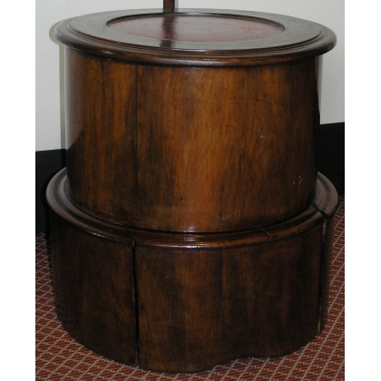 Round mahogany chest of drawers. From  Moinat SA  - Antiques and home décor