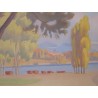 Paintings | Painting entitled ‘Bord du lac’, signed MARTIN. Dated 33. Moinat SA  – Antiques and home décor