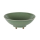 Coupe ovale en porcelaine céladon et