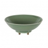 Coupe ovale en porcelaine céladon et
