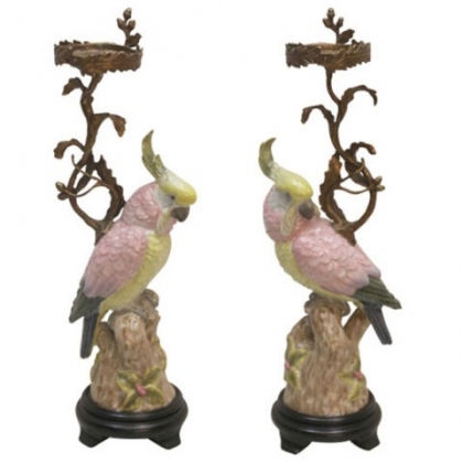 Pair of candlesticks bronze