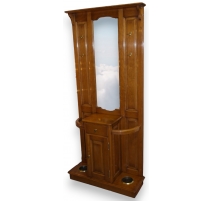 Porte manteau à miroir avec 1 tiroir et