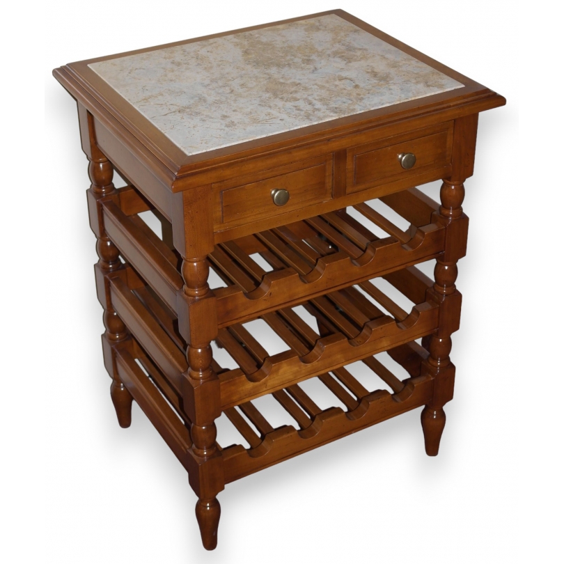Cherry wood bottle rack, set of 2, from Moinat SA – Antiques and home décor