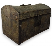 Small safety deposit box in Switzerland painted decor