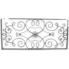  Grille en fer forgé Art Déco, grise sur  Moinat SA  - Antiquités décoration