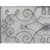  Grille en fer forgé Art Déco, grise sur  Moinat SA  - Antiquités décoration