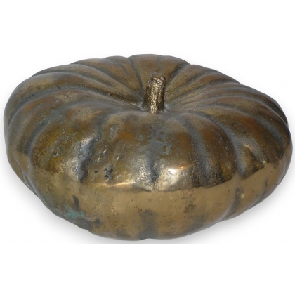 Sculpture "Courge", en bronze.