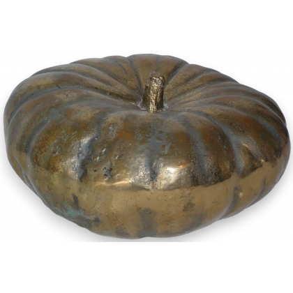 Sculpture \"Courge\", en bronze.