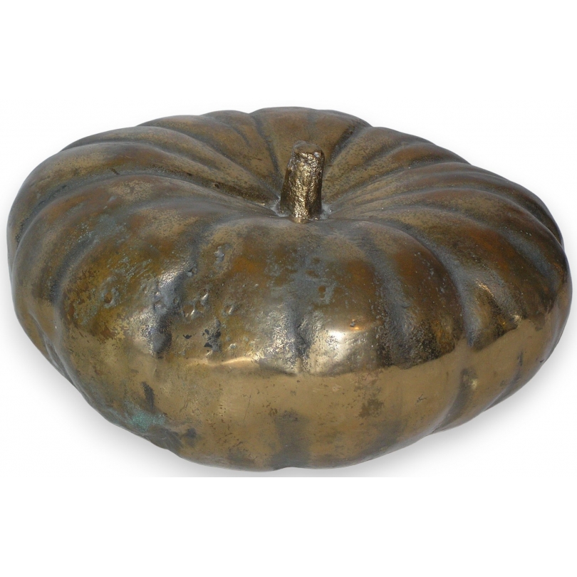 Sculpture \"Courge\", en bronze.