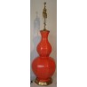  Lampe Alexander, en céramique ocre sur  Moinat SA  - Antiquités décoration