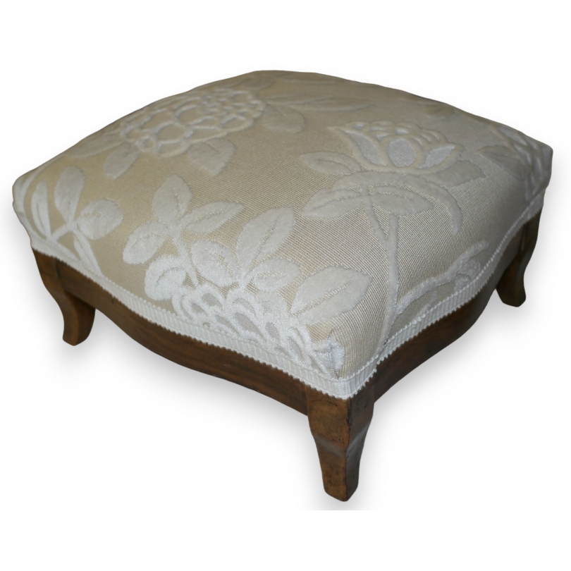 Tabouret de pieds Louis XV recouvert de