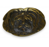 Cendrier en bronze "Tête de chien"