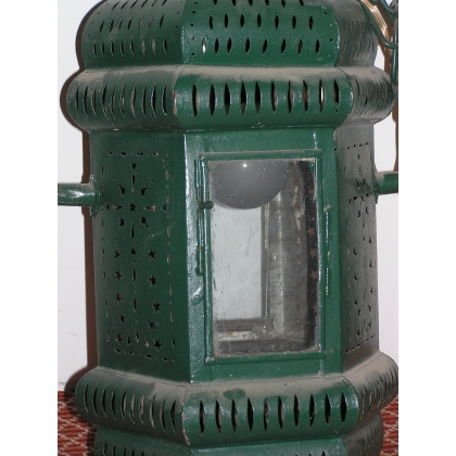 Church lantern, made of painted iron, by Moinat SA – Antiques and decorative items