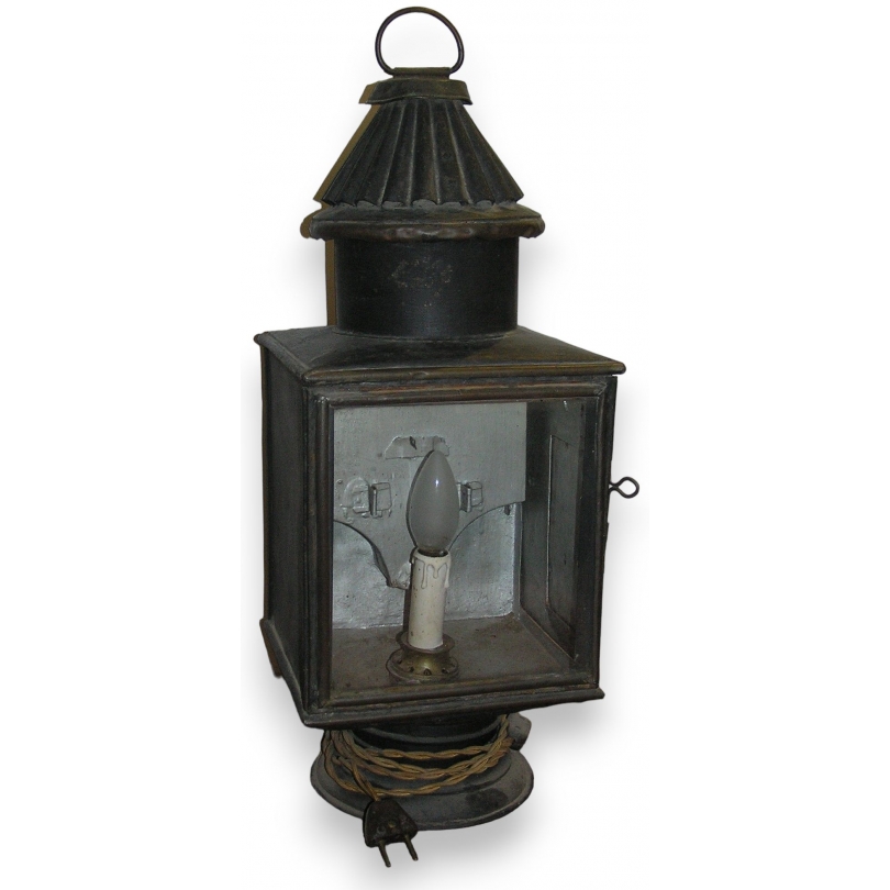 Electric lantern, made of iron. France. At  Moinat SA  - Antiques and home décor