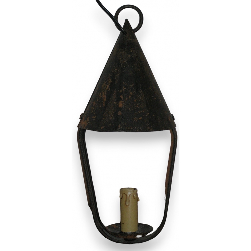  Lanterne à une lumière, en fer forgé. sur  Moinat SA  - Antiquités décoration