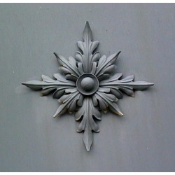 Moinat SA 出品的灰色大型大门，饰有花卉图案 - 古董与装饰品