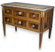 Commode Directoire, en bois marqueté.