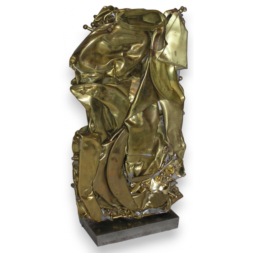  Sculpture "Saxophone compressé" sur  Moinat SA  - Antiquités décoration