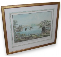 Print "View of the Rhine Falls", by LORY.