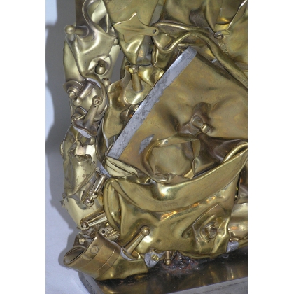  Sculpture "Saxophone compressé" sur  Moinat SA  - Antiquités décoration