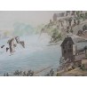 Gravure "Vue de la chute du Rhin", de LORY.  sur Moinat SA  - Antiquités décoration -  Gravures, Lithos