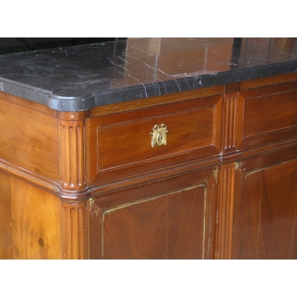 Louis XVI sideboard, in mahogany. With 4 on  Moinat SA  - Antiques and home décor