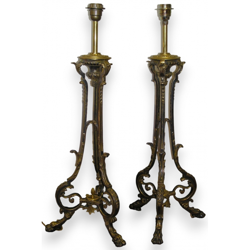 Paire de lampes de table Napoléon III, sur  Moinat SA  - Antiquités décoration