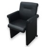 Fauteuil en cuir noir \"Forum Bridge\"