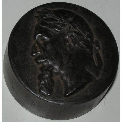 Round ‘Napoleon III’ seal, made of cast iron. At  Moinat SA  – Antiques and decorative items