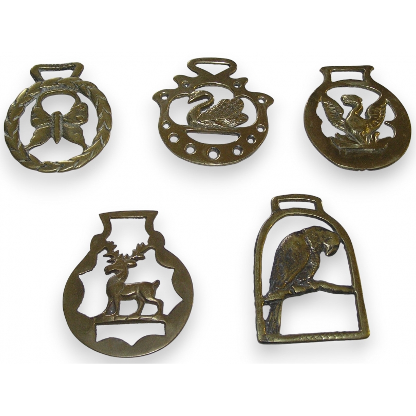 Lot de 5 médailles de harnais