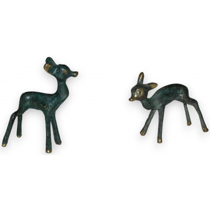 Paire de sculptures \"Biches\"