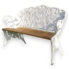Banquette Fougère en fonte d\'aluminium