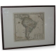 Carte géographique ancienne sur papier